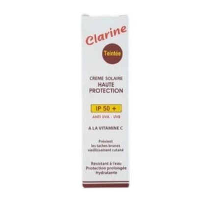 Clarine crème solaire IP50+ à la vitamine c (TEINTEE)