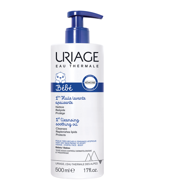 bebemaman-Uriage-Bebe-Xemose-1ere-huile-lavante-apaisante-500ml.webp URIAGE BEBE 1ERE HUILE LAVANTE APAISANTE