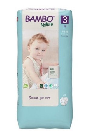 Bambo Nature Couches Taille 3 (4-8 KG /52 U)