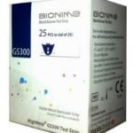 Bandelettes Réactives GS300 pour le Lecteur Bionime GM300 25 unites