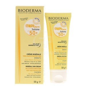 Bioderma ABCDerm solaire SPF 50+ crème minérale – Enfants (50g)
