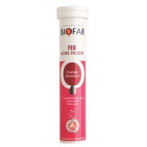 Biofar Fer Acide Folique – Energie (20 Comp)