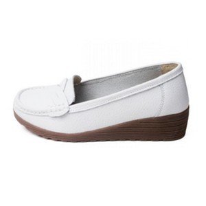 Confort line mocassins compensés femme blanc