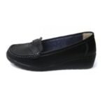 Confort line mocassins compensés femme noir