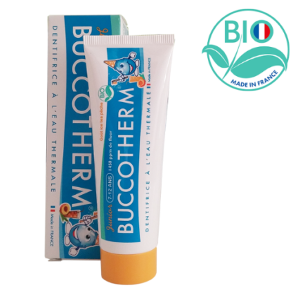 Dentifrice Junior 7-12 ans Ice Tea Pêche certifié BIO 50ML