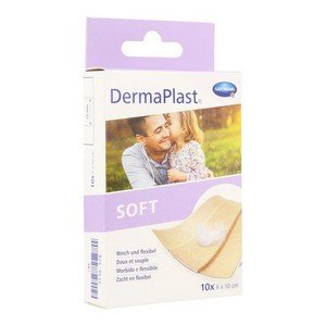Dermaplast Soft 10 Pansements Adhésifs Prédécoupés Doux et Souples