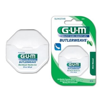 GUM butlerweave 1855 fil dentaire ciré menthe – Filament En Ruban55m