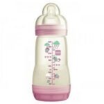 MAM Easy Start anti-colique fonction autostérilisante couleur rose 2+M Débit Moyen 260ml