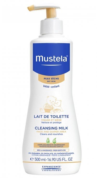 Mustela Lait de toilette bébé 500 ml