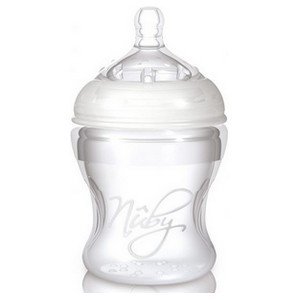 Nûby Biberon souple 150ml -Softflex Silicone Nurser- tétine débit lent – +0m Réf : NT67016
