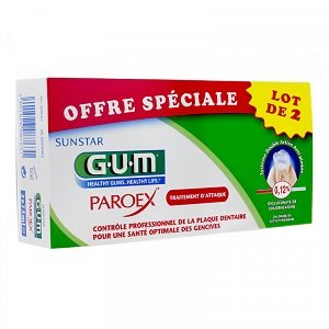 Offre Special GUM Paroex Gel Dentifrice Antiplaque-Gencives 75 ML  (Lot de 2)