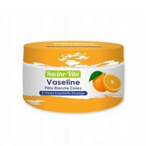 Racine-Vita Vaseline Pâte Blanche Codex à l&rsquo;Huile Essentielle d&rsquo;orange 100 gr
