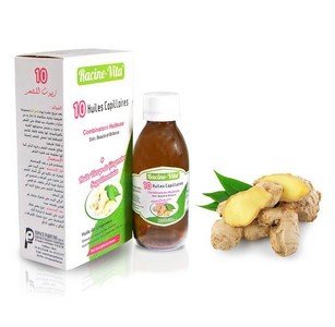Racine-vita 10 Huile Capillaires+Huile vierge de gingembre Supplémentaire 125 ml