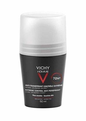 Vichy Homme Traitement Anti-transpirant- 72H contrôle extrême. (Bille) 50ml